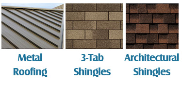 Shingle Samples, Asphalt, 3-Tab, and Architectural